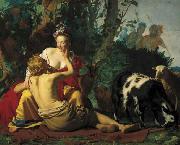 Gerard van Honthorst Granida en Daifilo oil painting reproduction